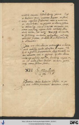 [fol. 11] De tranquillitate et pace
