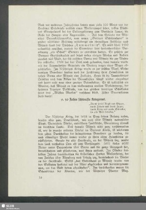 9. 30 Jahre schwerste Kriegsnot