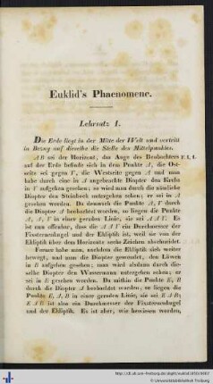 Euklid’s Phaenomene