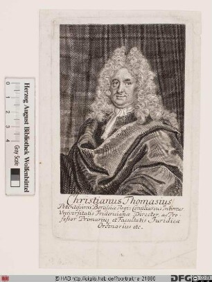 Bildnis Christian Thomasius