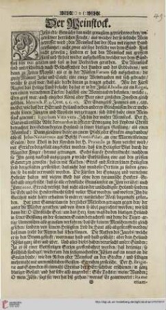 Der Weinstock