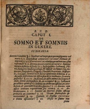 De iure circa somnum et somnia, Vom Recht des Schlaffs und der Träume