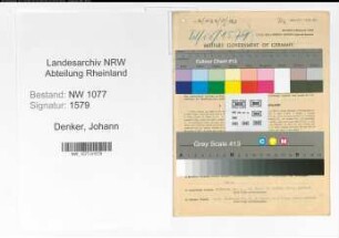 Entnazifizierung Johann Denker , geb. 07.03.1901 (Polizist)
