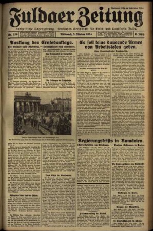 Ausgabe vom Mittwoch, den 03. Oktober 1934.