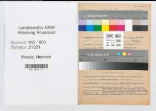 Entnazifizierung Heinrich Kreutz, geb. 01.07.1899 (Lehrer)