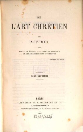 De l'art chrétien, 2