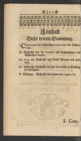 Innhalt Dieser dritten Sammlung