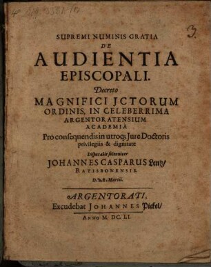 De audientia episcopali