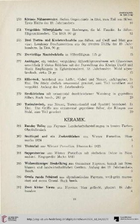 Keramik (Nr. 281-310)