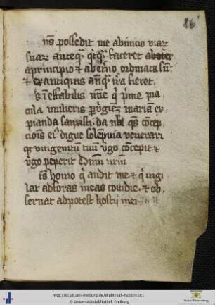 [86r - 86v] Antiphonen und Orationen zu Mariae Conceptio und Praesentatio.