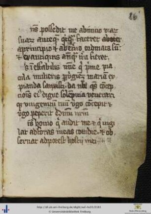 [86r - 86v] Antiphonen und Orationen zu Mariae Conceptio und Praesentatio.