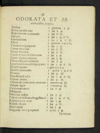 Odorata Et Ab animalibus sumpta.
