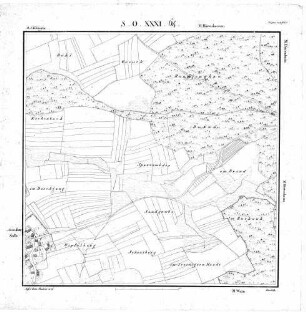 Kartenblatt SO XXXI 64 Stand 1826