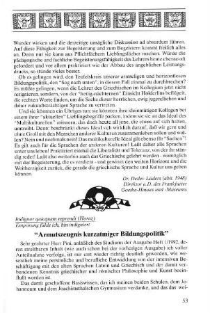 "Armutszeugnis kurzatmiger Bildungspolitik"