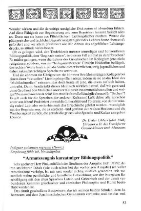 "Armutszeugnis kurzatmiger Bildungspolitik"