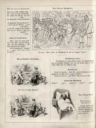 "Der kleine Tambour" "Verzeihlicher Irrthum" "Das kurze Bett"