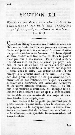 Section XII. Notices de diverses choses [...]