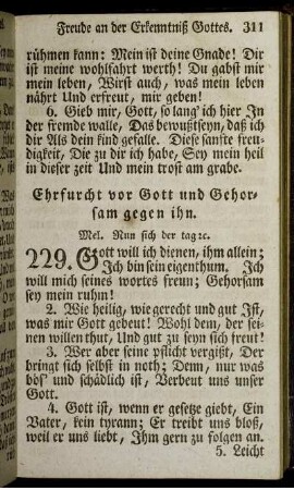 Ehrfurcht vor Gott und Gehorsam gegen ihn.