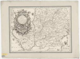 Karte von Niederschlesien, 1:450 000, Kupferstich, um 1690