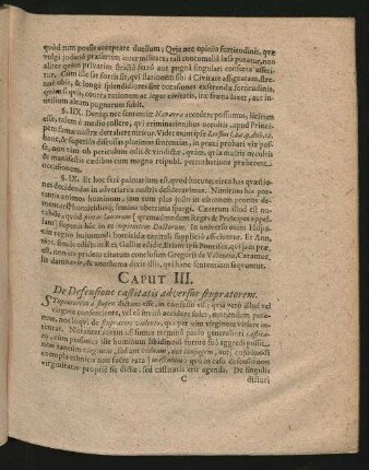 Caput III. De Defensione castitatis adversus stupratorem.