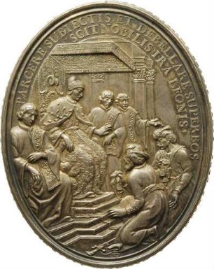 Doge Marcantonio Giustinian - Sieg der Venezianer über die Türken auf Morea (Peloponnes)