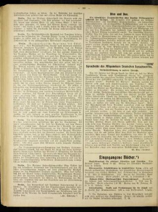 Sprachecke des Allgemeinen Deutschen Sprachvereins : Geschichtsfälschung in unserer Sprache