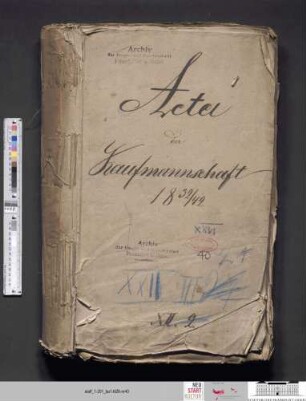 Angelegenheiten der Kaufmannschaft und auswärtige Beziehungen, Bd. 1