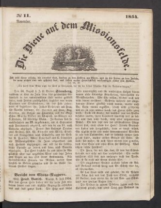 N° 11. November 1854