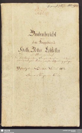 Grubenbericht von dem Berggebäude Hilfe-Gottes Erbstolln zu Memmendorf - 17.6536 4. : in der freibergischen Bergamtsrefier und deren auswärtiger Revier zweyter Abtheilung gelegen