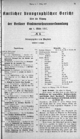 No. 5, 1. März 1917