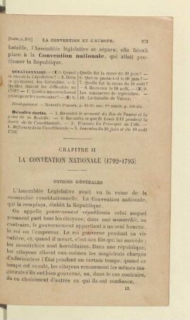 La Convention nationale (1792 - 1795)