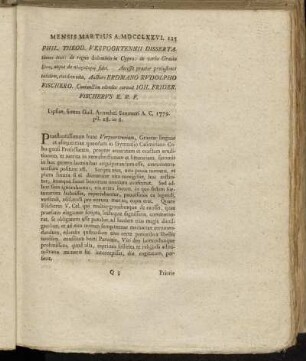 Phil. Theod. Verpoortennii Dissertationes tres:...