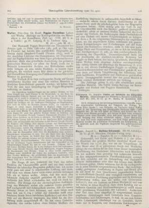 106-107 [Rezension] Mayer, August L., Matthias Grünewald