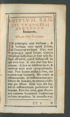 Initium Sancti Evangelii Secundum Ioannem.
