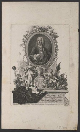 Porträt Georg II., König von Großbritannien (1683-1760)