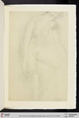 [Auguste Rodin, IX. Drawing, color combination print with collotype from the original drawing]