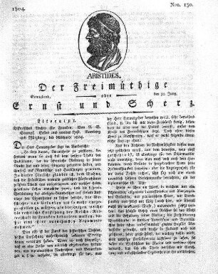 Nro. 130., Sonnabend den 30. Juny