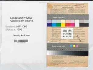 Entnazifizierung Antonie Jessa, geb. 16.04.1907 (Kaufm.Angest.)