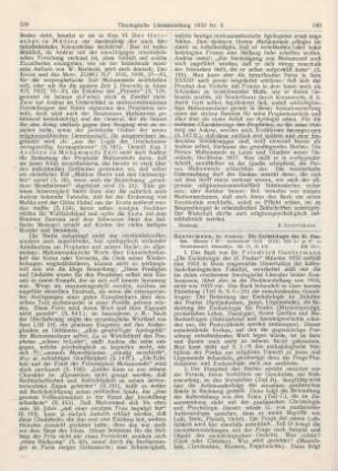 140-141 [Rezension] Guntermann, Friedrich, Die Eschatologie des hl. Paulus