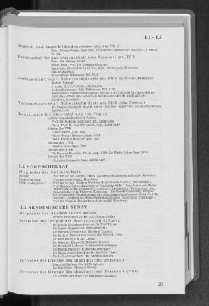 I.3 Akademischer Senat