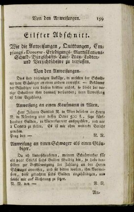 Eilfter Abschnitt. - Zwölfter Abschnitt.