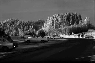 Schauinsland: Verschneiter Wald; Haldenstraße