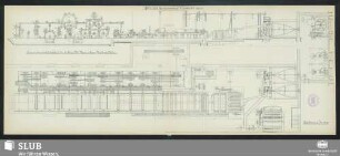 Zeichnung No. 15769. Papiermaschine 2100mm Arbeitsbreite für die Herren Vita, Maier u. Comp. Mailand, Italien