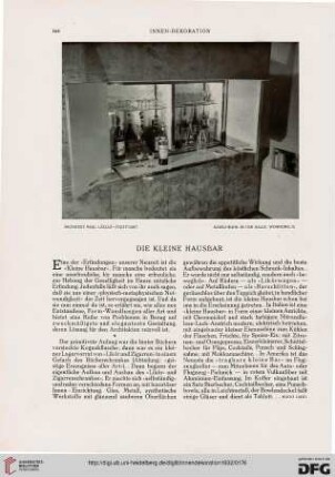 Die Kleine Hausbar