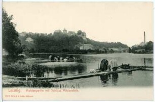Leisnig. Mulde m. Schloss Mildenstein - Wäscherinnen