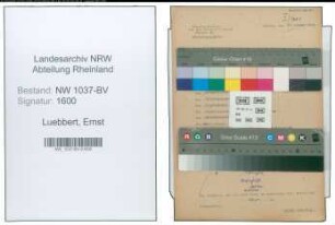 Entnazifizierung Ernst Luebbert , geb. 09.04.1913 (Landwirt)