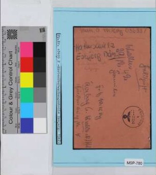 Privat-Feldpostbrief, Schiffsname/Landeinheit: Küstenüberwachungsstelle Esbjerg, Feldpostnr. 03699; Frankatur, Mi.-Nr.: [Keine]; Poststempel: Feldpost b 27.12.42; Nebenstempel: [Keine]
