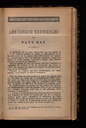 Les canaux navigables des Pays-Bas.