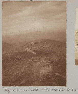 Auf tell abu-n-neda. Blick nach dem Hermon.