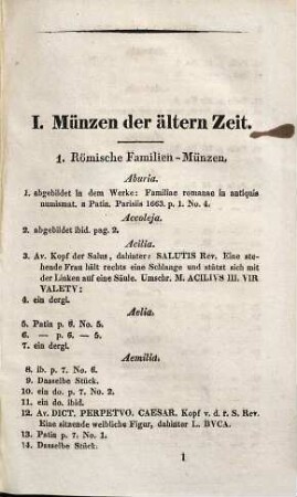 Numophylacium Ampachianum : d.i. Verzeichniss der von ... Christian Leberecht von Ampach hinterlassenen Münz- und Medaillen-Sammlung, 1. Erste Abtheilung, welche zu Berlin Ende April 1834 ... versteigert werden soll